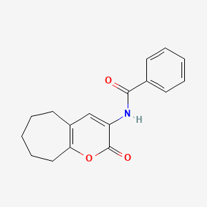 N-(2-oxo-6,7,8,9-tetrahydro-5H-cyclohepta[b]pyran-3-yl)benzamide