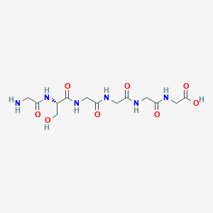 molecular formula C13H22N6O8 B14242487 Glycyl-L-serylglycylglycylglycylglycine CAS No. 219724-66-0