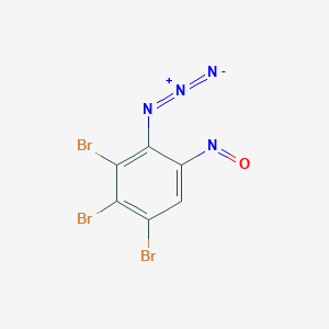 molecular formula C6HBr3N4O B14242492 Benzene, 2-azido-3,4,5-tribromo-1-nitroso- CAS No. 501665-21-0