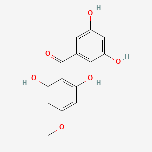 molecular formula C14H12O6 B14242501 (2,6-Dihydroxy-4-methoxyphenyl)(3,5-dihydroxyphenyl)methanone CAS No. 366493-06-3