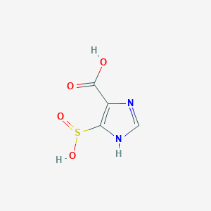 molecular formula C4H4N2O4S B14242520 5-Sulfino-1H-imidazole-4-carboxylic acid CAS No. 251948-57-9