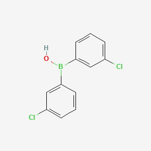 molecular formula C12H9BCl2O B14242526 Bis(3-chlorophenyl)borinic Acid CAS No. 433338-06-8