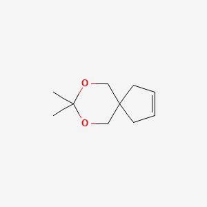 molecular formula C10H16O2 B14242536 8,8-Dimethyl-7,9-dioxaspiro[4.5]dec-2-ene CAS No. 391612-66-1