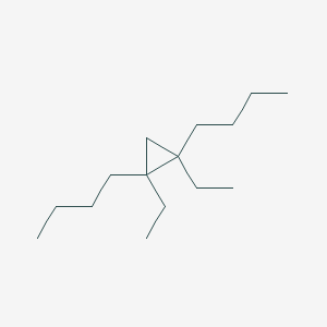 molecular formula C15H30 B14242568 Cyclopropane, 1,2-dibutyl-1,2-diethyl- CAS No. 403497-40-5