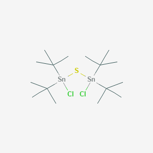 molecular formula C16H36Cl2SSn2 B14242574 1,1,3,3-Tetra-tert-butyl-1,3-dichlorodistannathiane CAS No. 392730-61-9