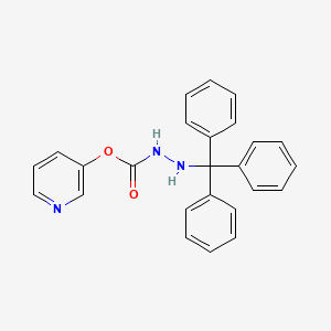 Pyridin-3-yl 2-(triphenylmethyl)hydrazine-1-carboxylate