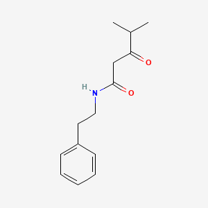 4-Methyl-3-oxo-N-(2-phenylethyl)pentanamide