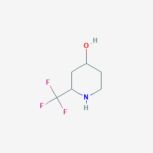 molecular formula C6H10F3NO B1424266 4-Hydroxy-2-(trifluorométhyl)pipéridine CAS No. 1245644-81-8