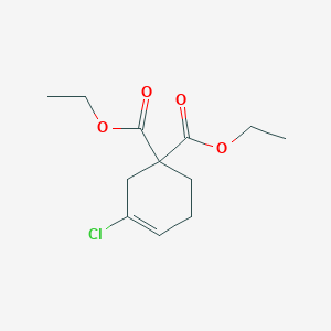 3-Cyclohexene-1,1-dicarboxylic acid, 3-chloro-, diethyl ester