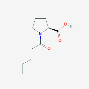 molecular formula C10H15NO3 B14242684 1-Pent-4-enoyl-L-proline CAS No. 479640-29-4