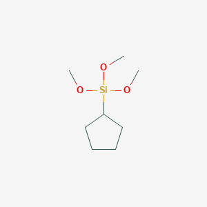 molecular formula C8H18O3Si B142427 环戊基三甲氧基硅烷 CAS No. 143487-47-2