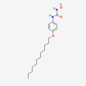 molecular formula C19H32N2O3 B14242702 N-[4-(Dodecyloxy)phenyl]-N'-hydroxyurea CAS No. 188685-76-9