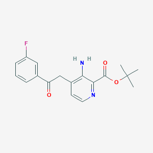 2-(2-Boc-amino-4-pyridyl)-1-(3-fluorophenyl)ethanone