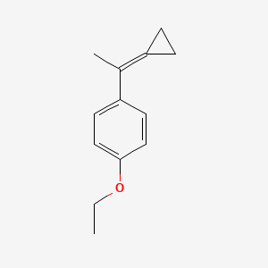 molecular formula C13H16O B14242713 Benzene, 1-(1-cyclopropylideneethyl)-4-ethoxy- CAS No. 502852-31-5