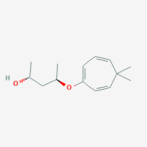 molecular formula C14H22O2 B14242720 (2R,4R)-4-[(5,5-Dimethylcyclohepta-1,3,6-trien-1-yl)oxy]pentan-2-ol CAS No. 413579-39-2