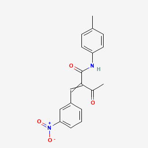 N-(4-Methylphenyl)-2-[(3-nitrophenyl)methylidene]-3-oxobutanamide