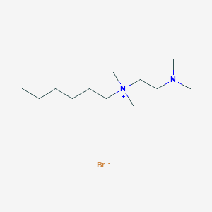 N-[2-(Dimethylamino)ethyl]-N,N-dimethylhexan-1-aminium bromide