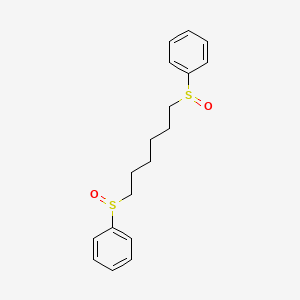 molecular formula C18H22O2S2 B14242780 1,1'-(Hexane-1,6-diyldisulfinyl)dibenzene CAS No. 352540-50-2