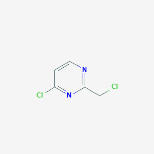 molecular formula C5H4Cl2N2 B1424279 4-Chloro-2-(chloromethyl)pyrimidine CAS No. 3842-28-2