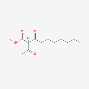 molecular formula C13H22O4 B14242790 Methyl 2-acetyl-3-oxodecanoate CAS No. 186755-57-7