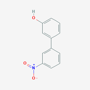 molecular formula C12H9NO3 B142428 3'-Nitro-[1,1'-biphenyl]-3-ol CAS No. 136539-67-8