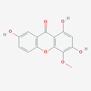 9H-Xanthen-9-one, 1,3,7-trihydroxy-4-methoxy-