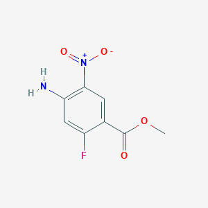 molecular formula C8H7FN2O4 B1424282 4-氨基-2-氟-5-硝基苯甲酸甲酯 CAS No. 872871-50-6