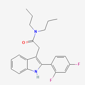 2-[2-(2,4-Difluorophenyl)-1H-indol-3-yl]-N,N-dipropylacetamide