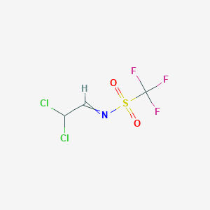 molecular formula C3H2Cl2F3NO2S B14242863 N-(2,2-Dichloroethylidene)-1,1,1-trifluoromethanesulfonamide CAS No. 370839-86-4