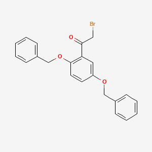 molecular formula C22H19BrO3 B14242879 1-[2,5-Bis(benzyloxy)phenyl]-2-bromoethan-1-one CAS No. 344235-40-1