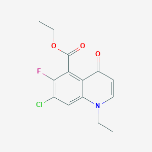 Ethyl 7-chloro-1-ethyl-6-fluoro-4-oxo-1,4-dihydroquinoline-5-carboxylate