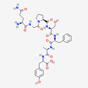 molecular formula C36H48N8O11 B14242921 L-Glutaminylglycyl-L-prolyl-L-seryl-L-phenylalanyl-L-alanyl-L-tyrosine CAS No. 496928-40-6