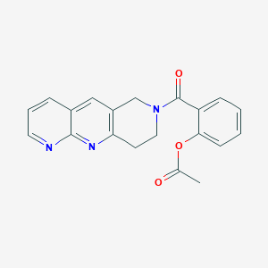 [2-(8,9-dihydro-6H-pyrido[4,3-b][1,8]naphthyridine-7-carbonyl)phenyl] acetate