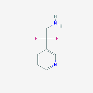 molecular formula C7H8F2N2 B1424294 2,2-Difluoro-2-(pyridin-3-YL)ethanamine CAS No. 60010-40-4