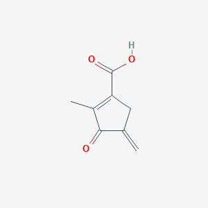 2-Methyl-4-methylidene-3-oxocyclopent-1-ene-1-carboxylic acid