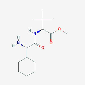 molecular formula C15H28N2O3 B14242983 (S)-methyl 2-((S)-2-amino-2-cyclohexylacetamido)-3,3-dimethylbutanoate 