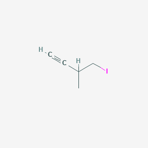 molecular formula C5H7I B14243005 4-Iodo-3-methylbut-1-yne CAS No. 188798-88-1