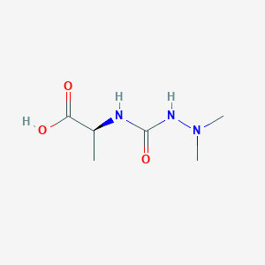 molecular formula C6H13N3O3 B14243018 N-(2,2-Dimethylhydrazinecarbonyl)-L-alanine CAS No. 591753-81-0