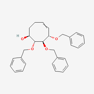 (1S,6S,7R,8R)-6,7,8-Tris(benzyloxy)cyclooct-4-en-1-ol