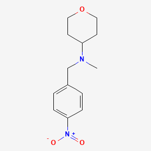 N-methyl-N-[(4-nitrophenyl)methyl]oxan-4-amine