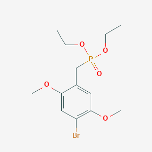 molecular formula C13H20BrO5P B14243033 Diethyl [(4-bromo-2,5-dimethoxyphenyl)methyl]phosphonate CAS No. 597584-26-4