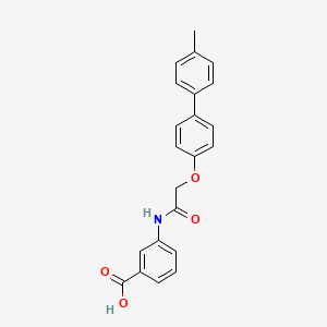 3-{2-[(4'-Methyl[1,1'-biphenyl]-4-yl)oxy]acetamido}benzoic acid