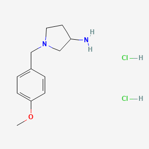 B1424306 1-(4-Methoxybenzyl)pyrrolidin-3-ylamine dihydrochloride CAS No. 61695-08-7