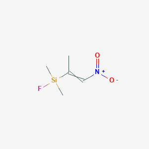 molecular formula C5H10FNO2Si B14243069 Fluoro(dimethyl)(1-nitroprop-1-en-2-yl)silane CAS No. 499186-75-3