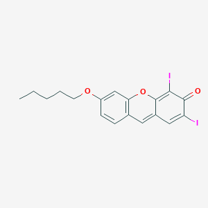 2,4-Diiodo-6-(pentyloxy)-3H-xanthen-3-one