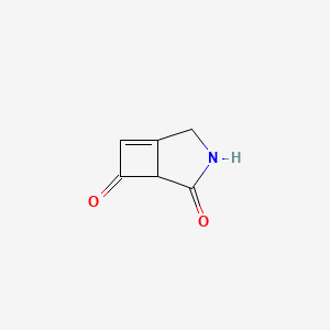 molecular formula C6H5NO2 B14243090 3-Azabicyclo[3.2.0]hept-5-ene-2,7-dione CAS No. 226985-26-8