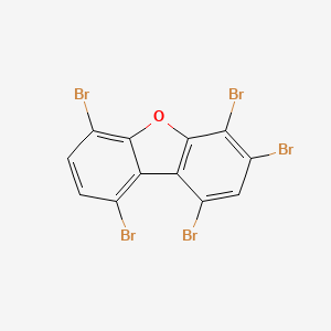 molecular formula C12H3Br5O B14243104 1,3,4,6,9-Pentabromodibenzo[b,d]furan CAS No. 617708-12-0