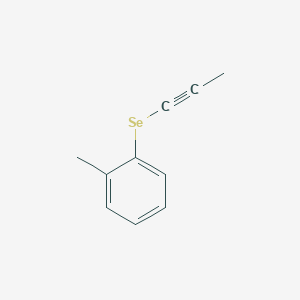 molecular formula C10H10Se B14243116 1-Methyl-2-[(prop-1-yn-1-yl)selanyl]benzene CAS No. 501108-19-6