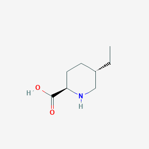 molecular formula C8H15NO2 B14243136 (2R,5S)-5-Ethylpiperidine-2-carboxylic acid CAS No. 322471-96-5