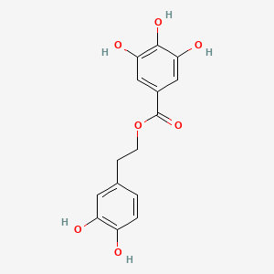 molecular formula C15H14O7 B14243155 2-(3,4-Dihydroxyphenyl)ethyl 3,4,5-trihydroxybenzoate CAS No. 389805-22-5